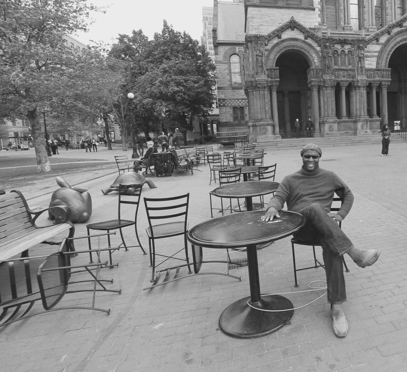 Mark Person at Copley Square, Boston